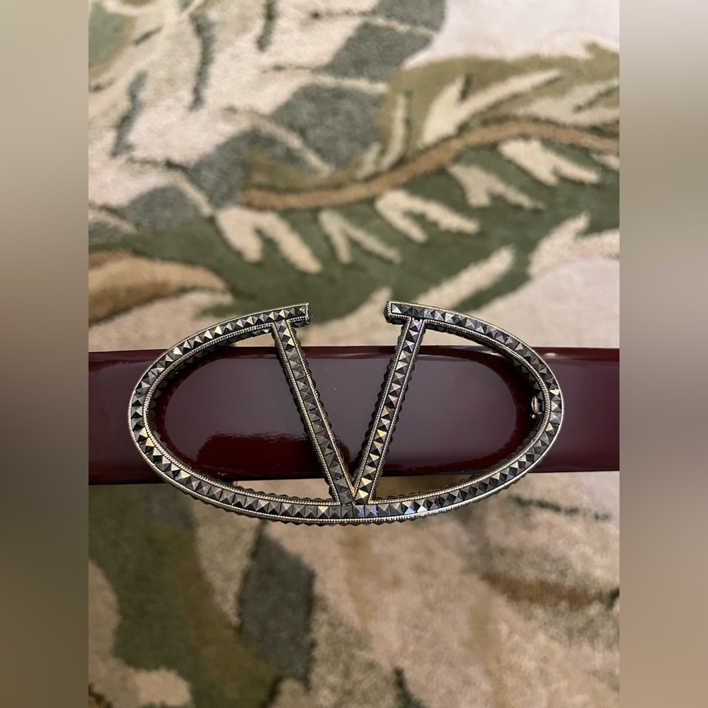 Valentino Patent Leather Belt